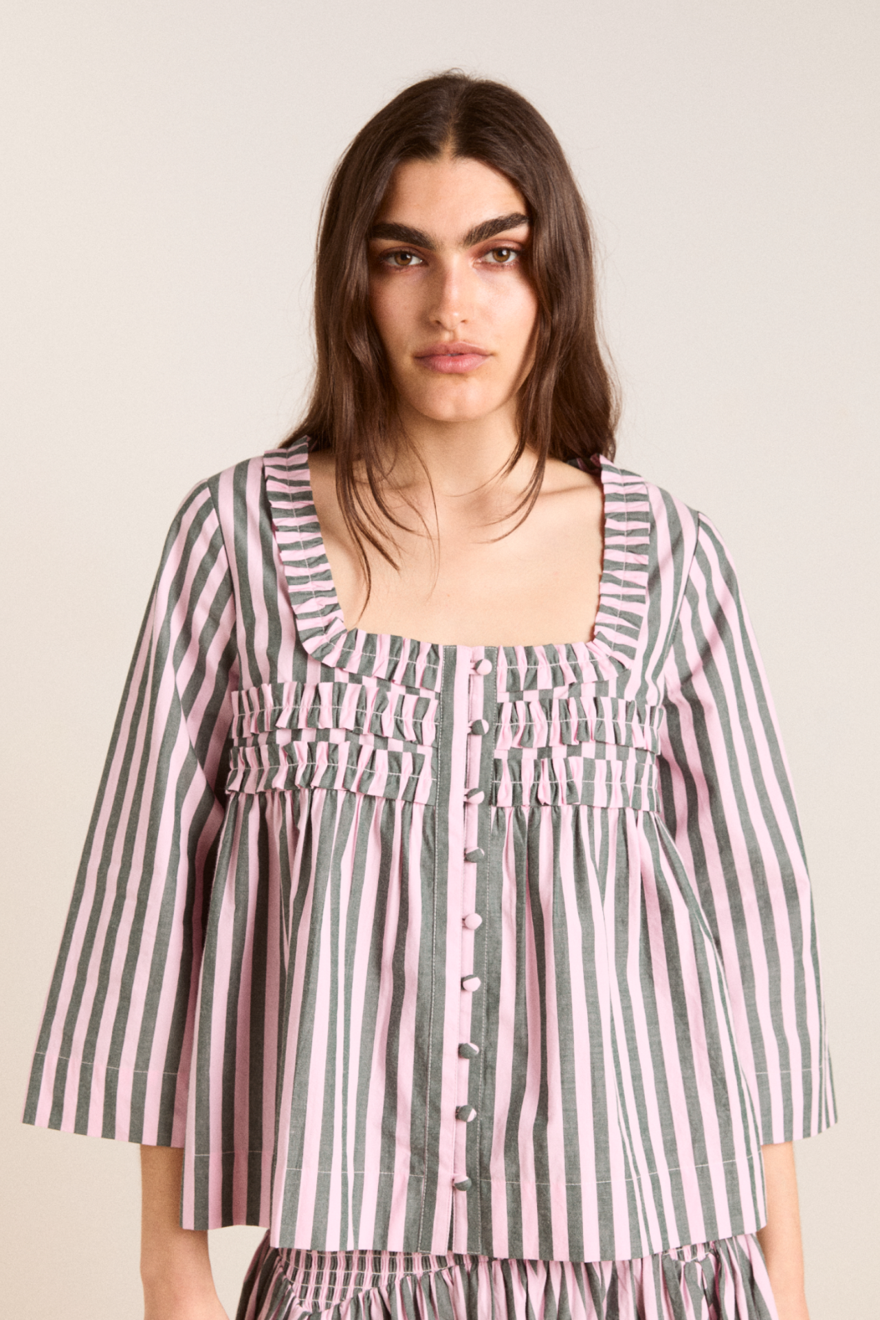 Damson Madder Leilani Stripe Blouse UK 10