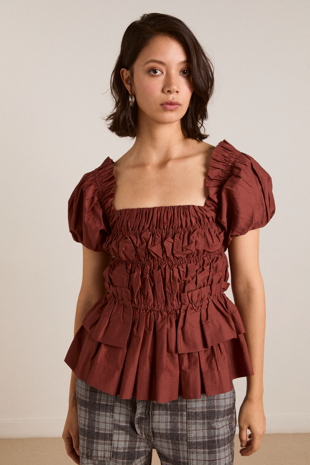 Damson Madder Women's Red Lyza Blouse