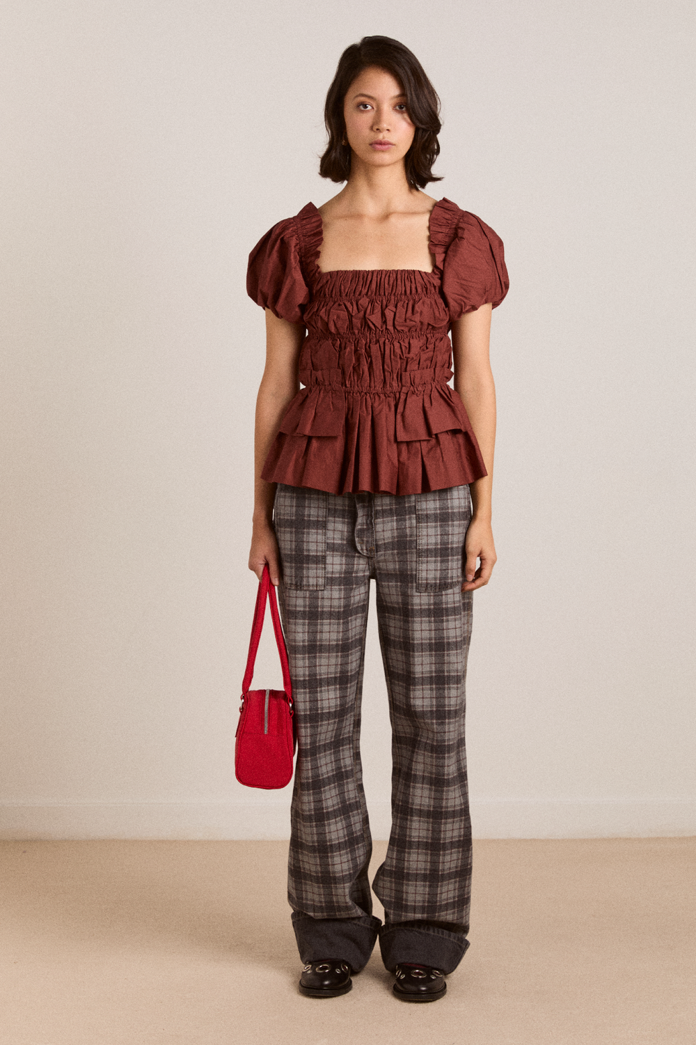 Damson Madder Women's Red Lyza Blouse