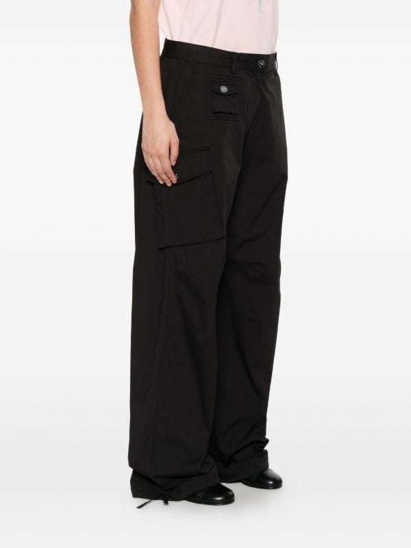 GANNI drawstring-cuff cargo pants