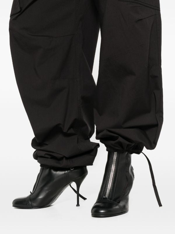 GANNI drawstring-cuff cargo pants