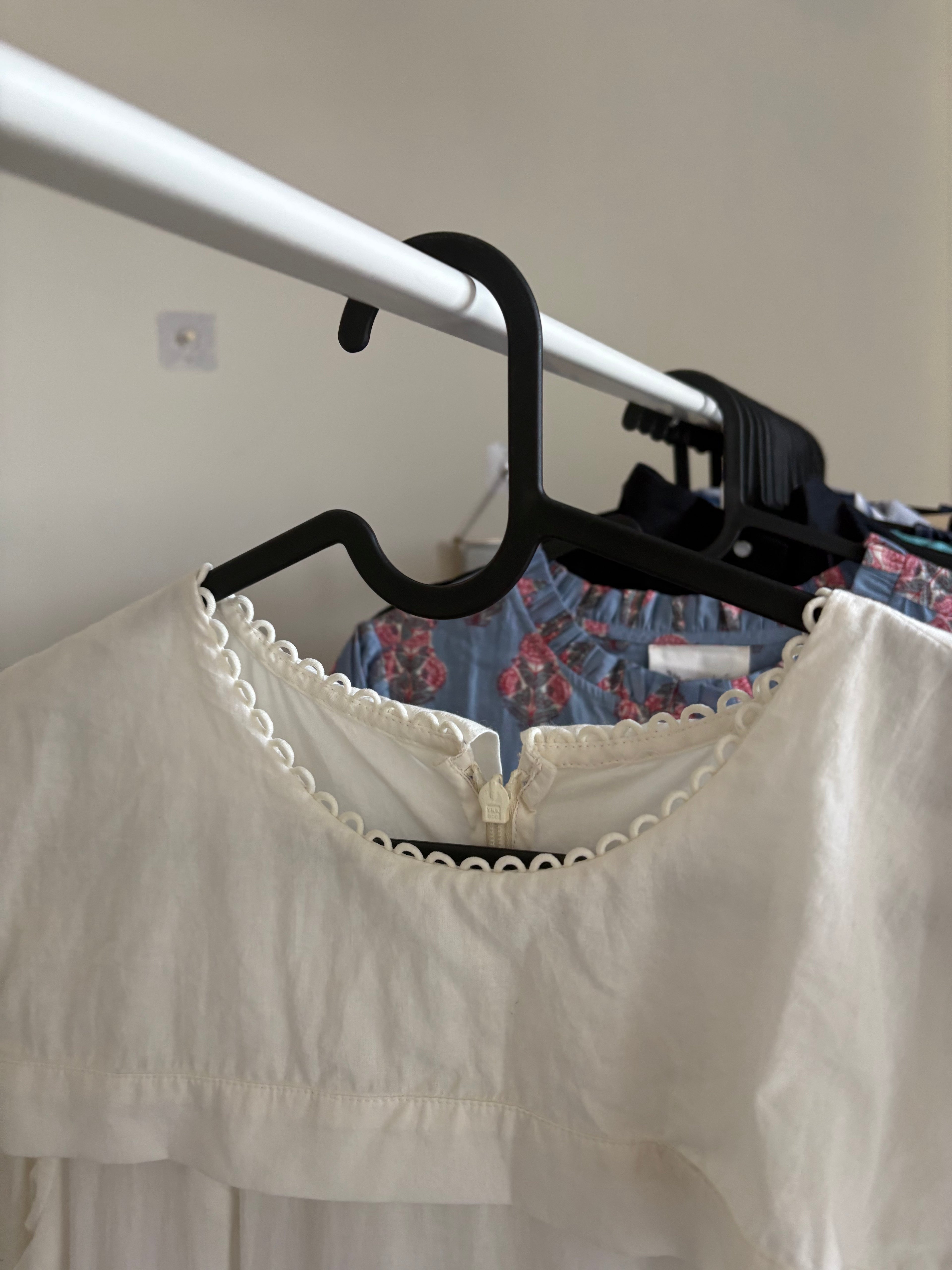 SQUARE COLLAR DRESS WHITE  S