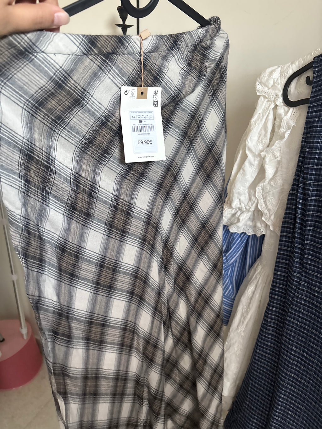 BROWNIE MEXICO PLAID SKIRT XS-S