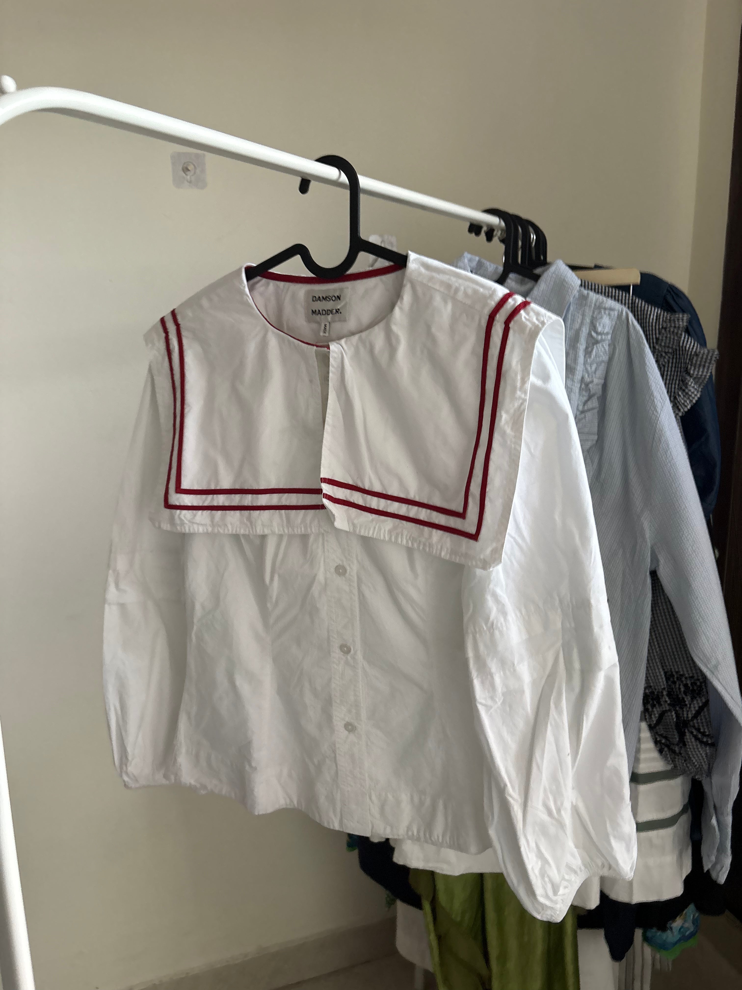 Damson Madder Elise Sailor Blouse UK 10