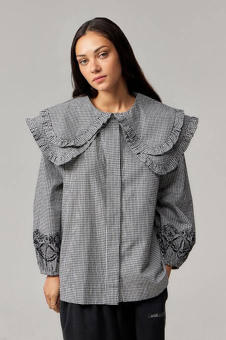 Damson Madder Lois Collar Blouse UK 10