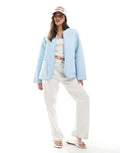 ASOS STRIPED QUILTED JACKET S-M