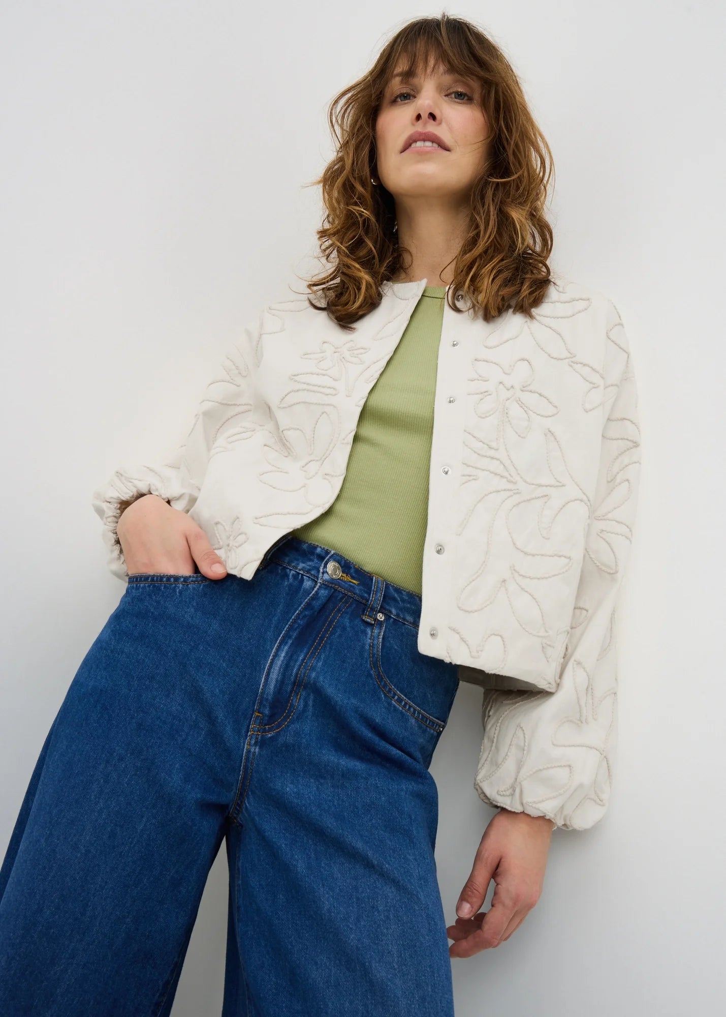 PAPAYA EMBROIDERED JACKET UK 18 XL