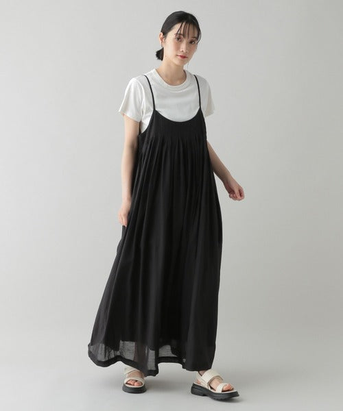 studio CLIP JAPAN COTTON PLEATED DRESS FREE SIZED