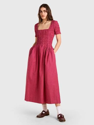 DAMSON MADDER Raphaela dress IN BROWN