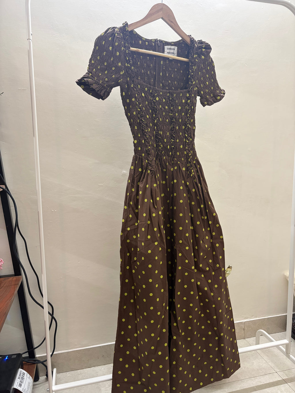 DAMSON MADDER Raphaela dress IN BROWN