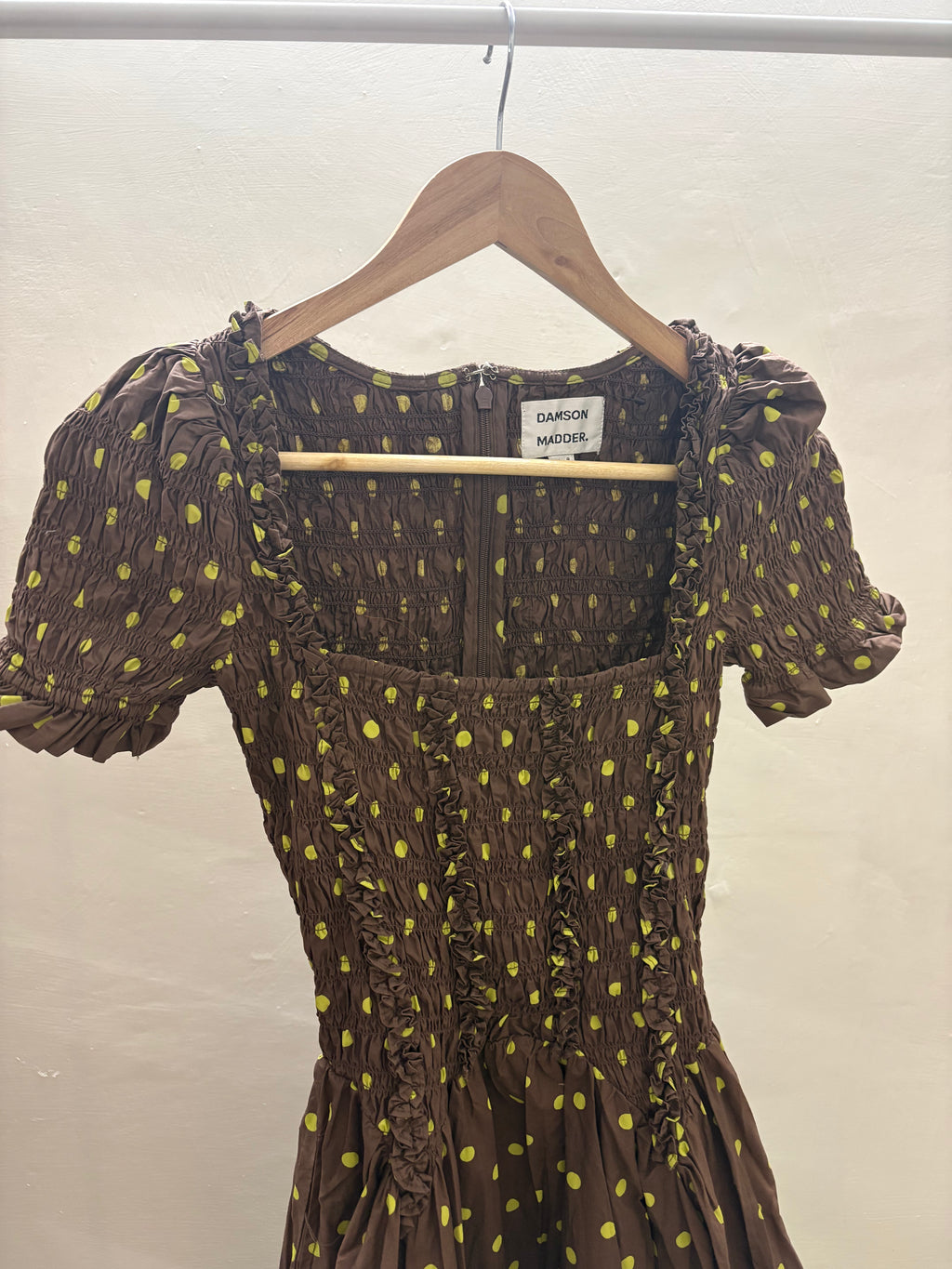 DAMSON MADDER Raphaela dress IN BROWN