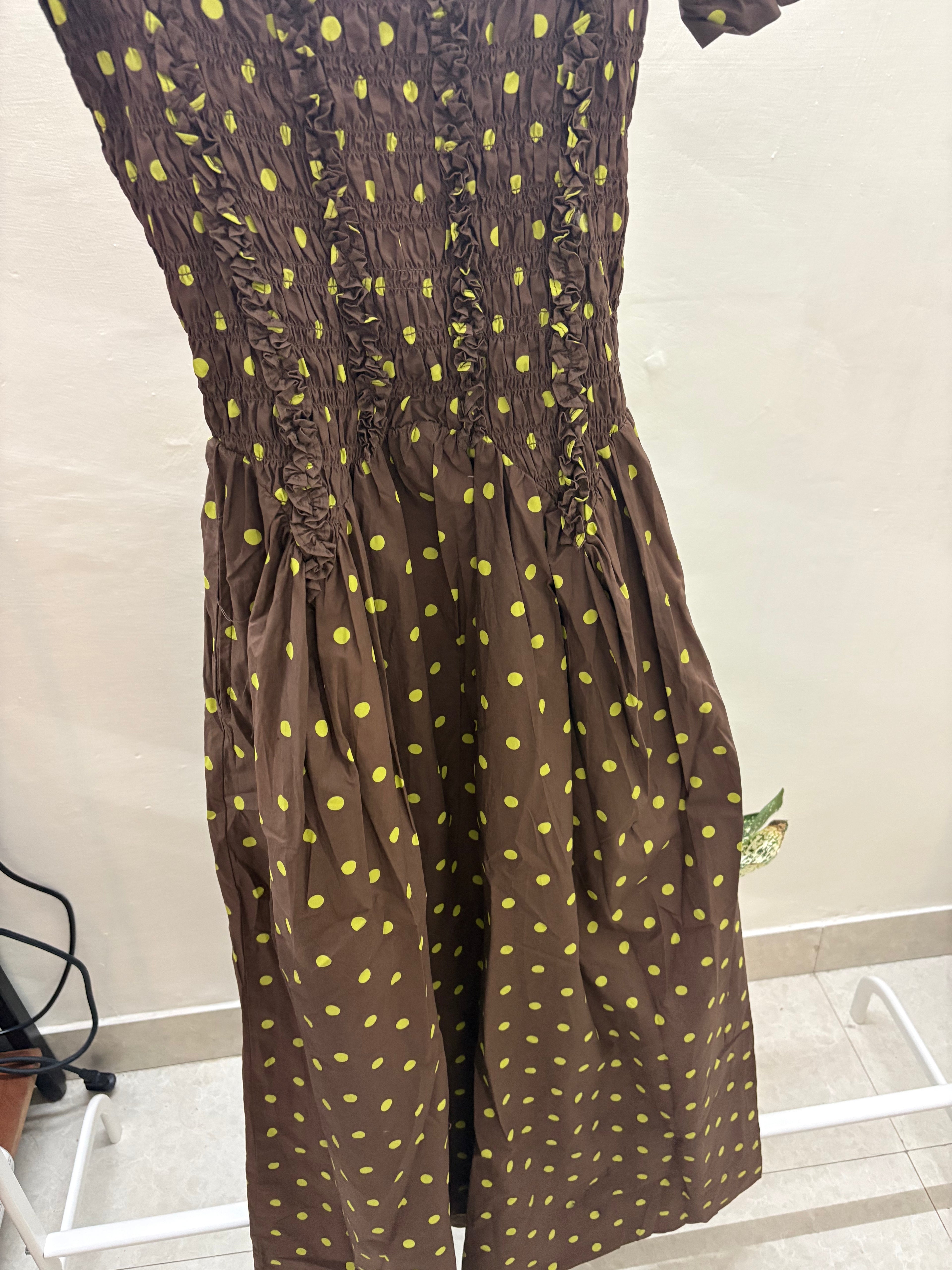DAMSON MADDER Raphaela dress IN BROWN