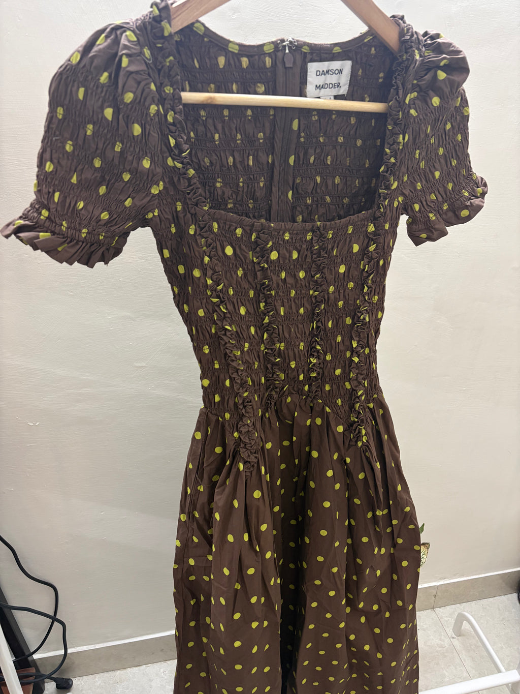 DAMSON MADDER Raphaela dress IN BROWN