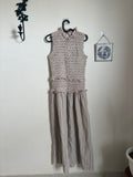floral striped maxi dress S
