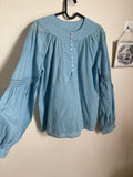 BLUE COTTON TOP M