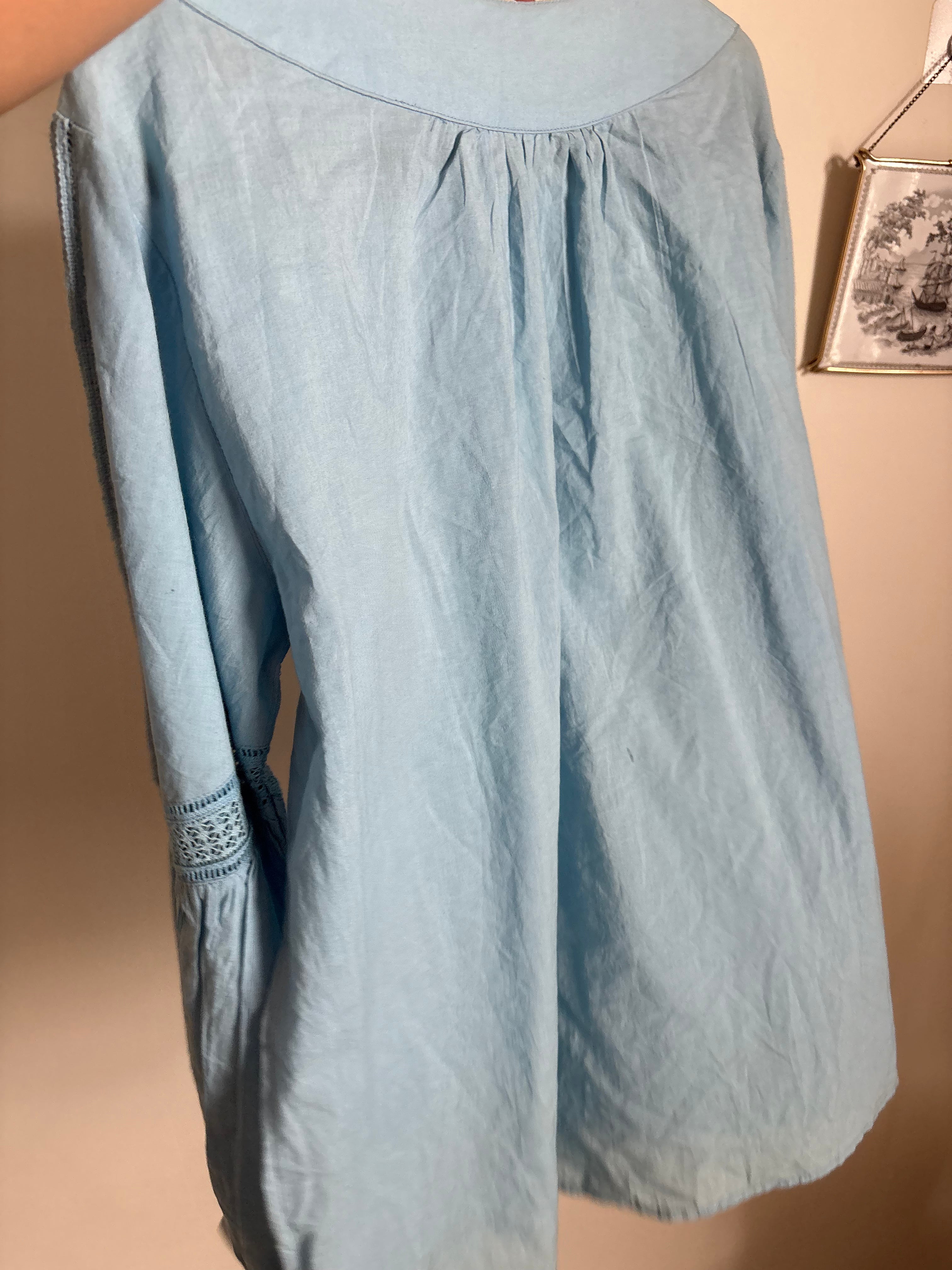 BLUE COTTON TOP M