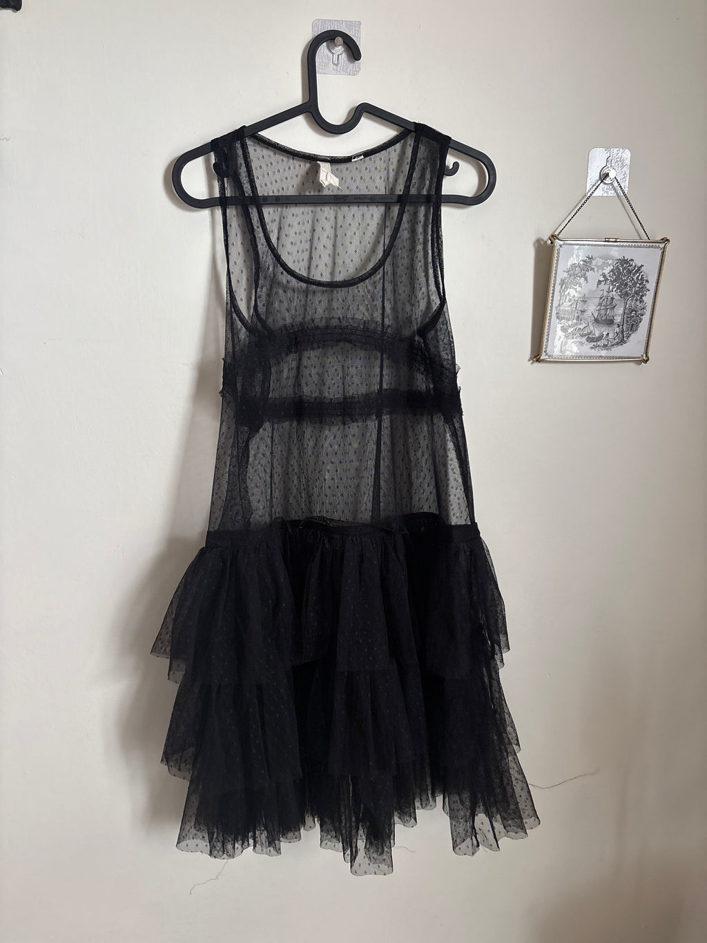 LUCKY BRAND  Ruffle Tulle Sleeveless Party Dress S