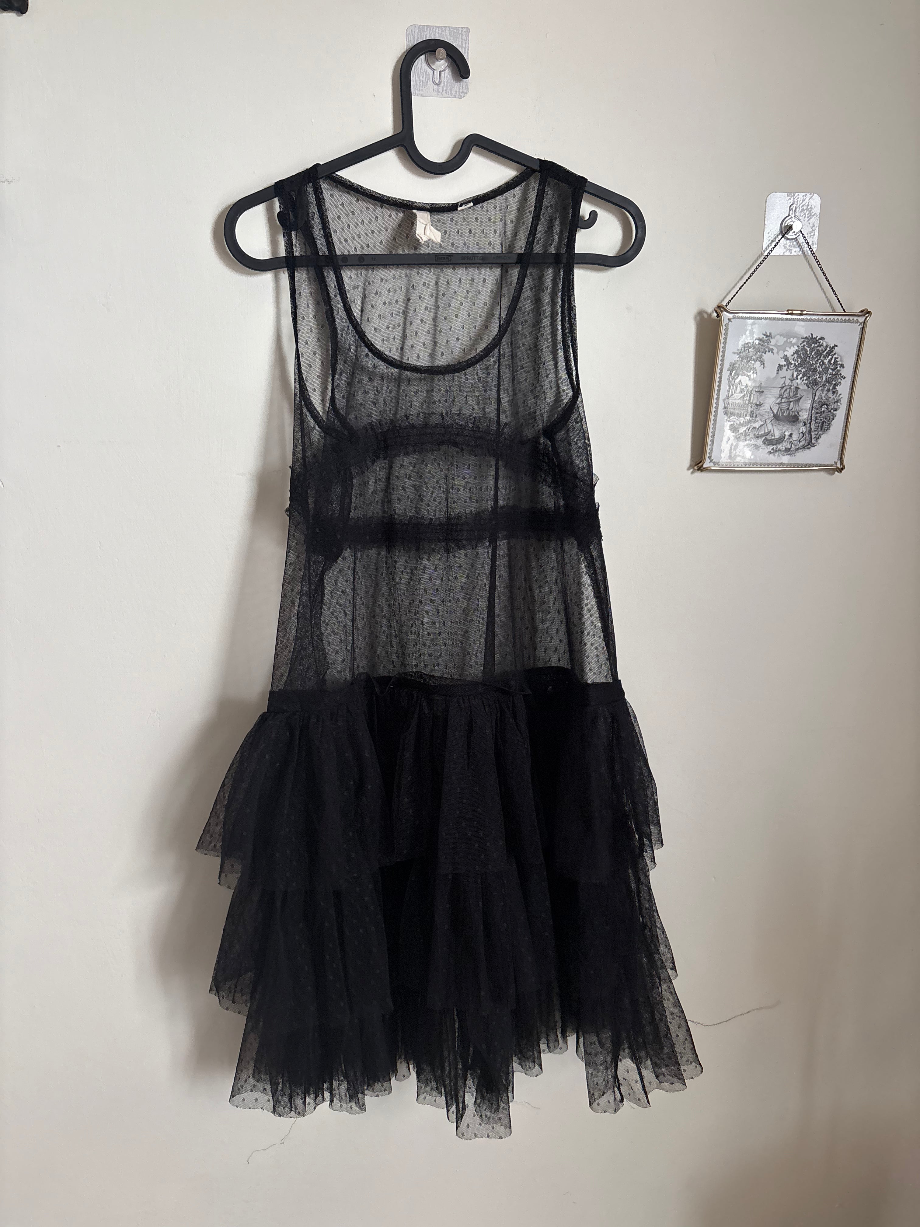 LUCKY BRAND  Ruffle Tulle Sleeveless Party Dress S