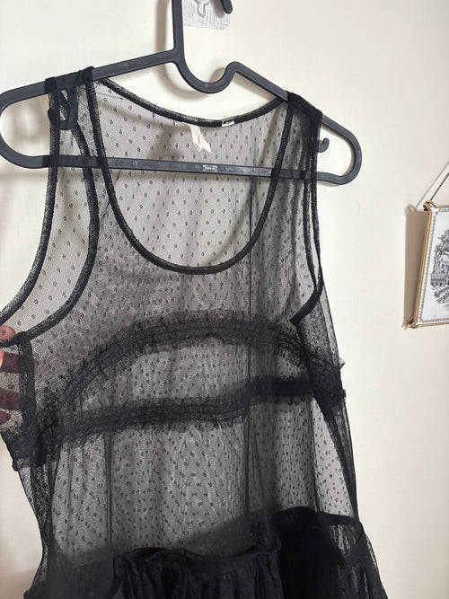 LUCKY BRAND  Ruffle Tulle Sleeveless Party Dress S