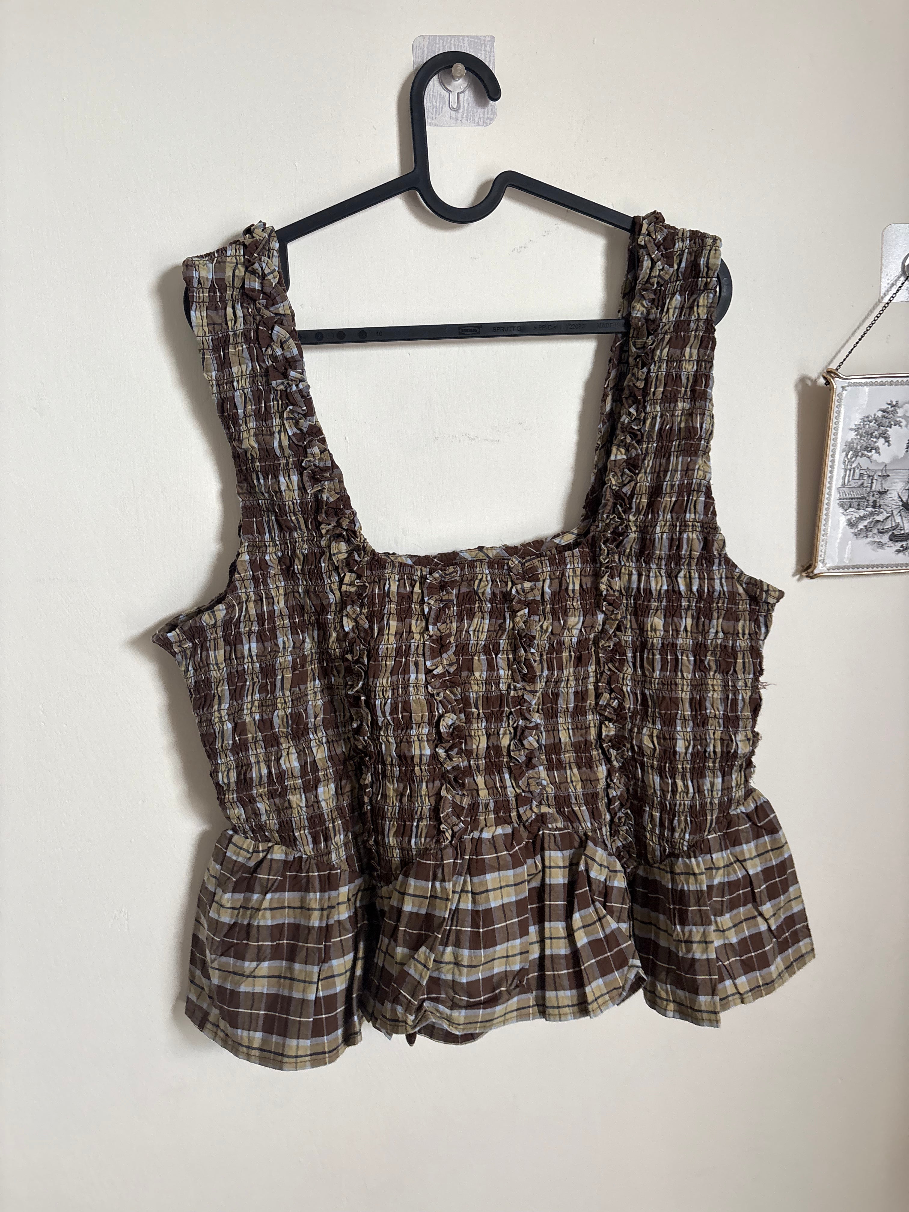 DAMSON MADDER Raphi Cami - Cocoa Check UK 20