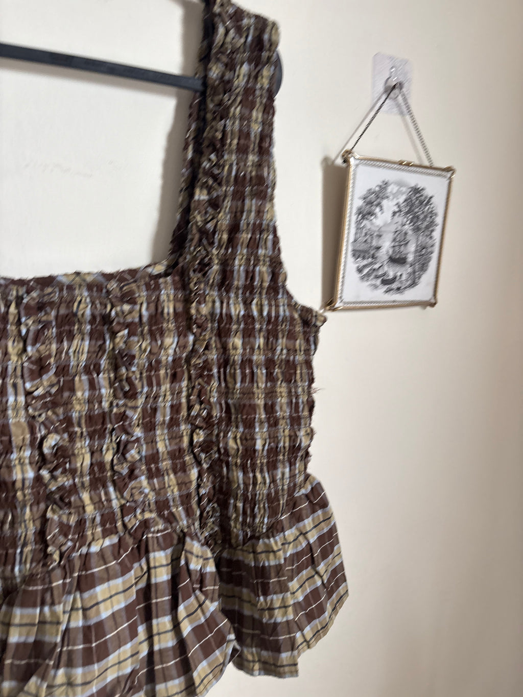 DAMSON MADDER Raphi Cami - Cocoa Check UK 20