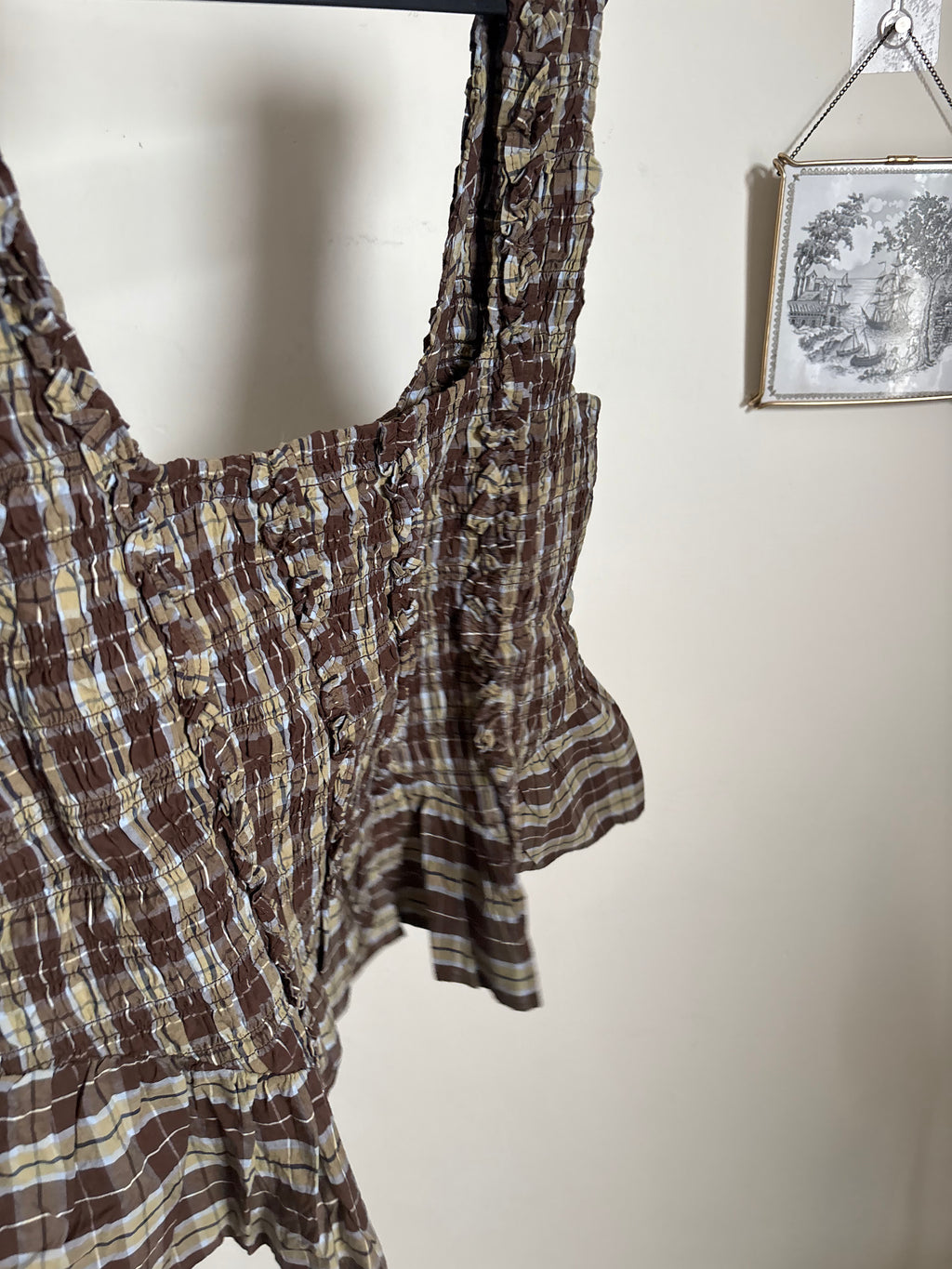 DAMSON MADDER Raphi Cami - Cocoa Check UK 20