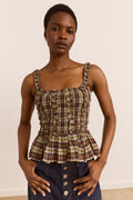 DAMSON MADDER Raphi Cami - Cocoa Check UK 20