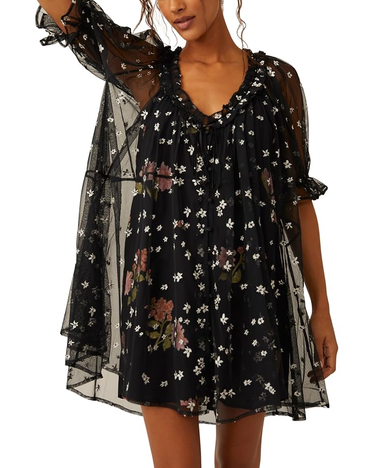 FREE PEOPLE With Love Mesh Mini Dress S