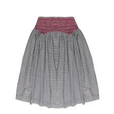 Damson Madder Layla Godet Midi Skirt