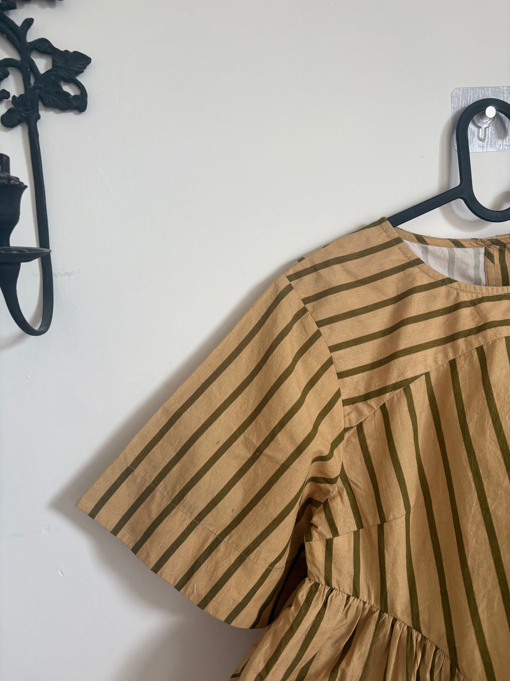 Damson Madder SAMPLE STRIPED TOP UK 10