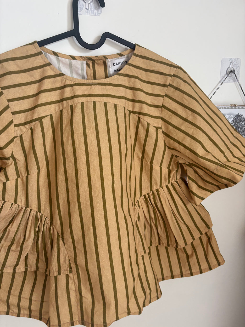 Damson Madder SAMPLE STRIPED TOP UK 10