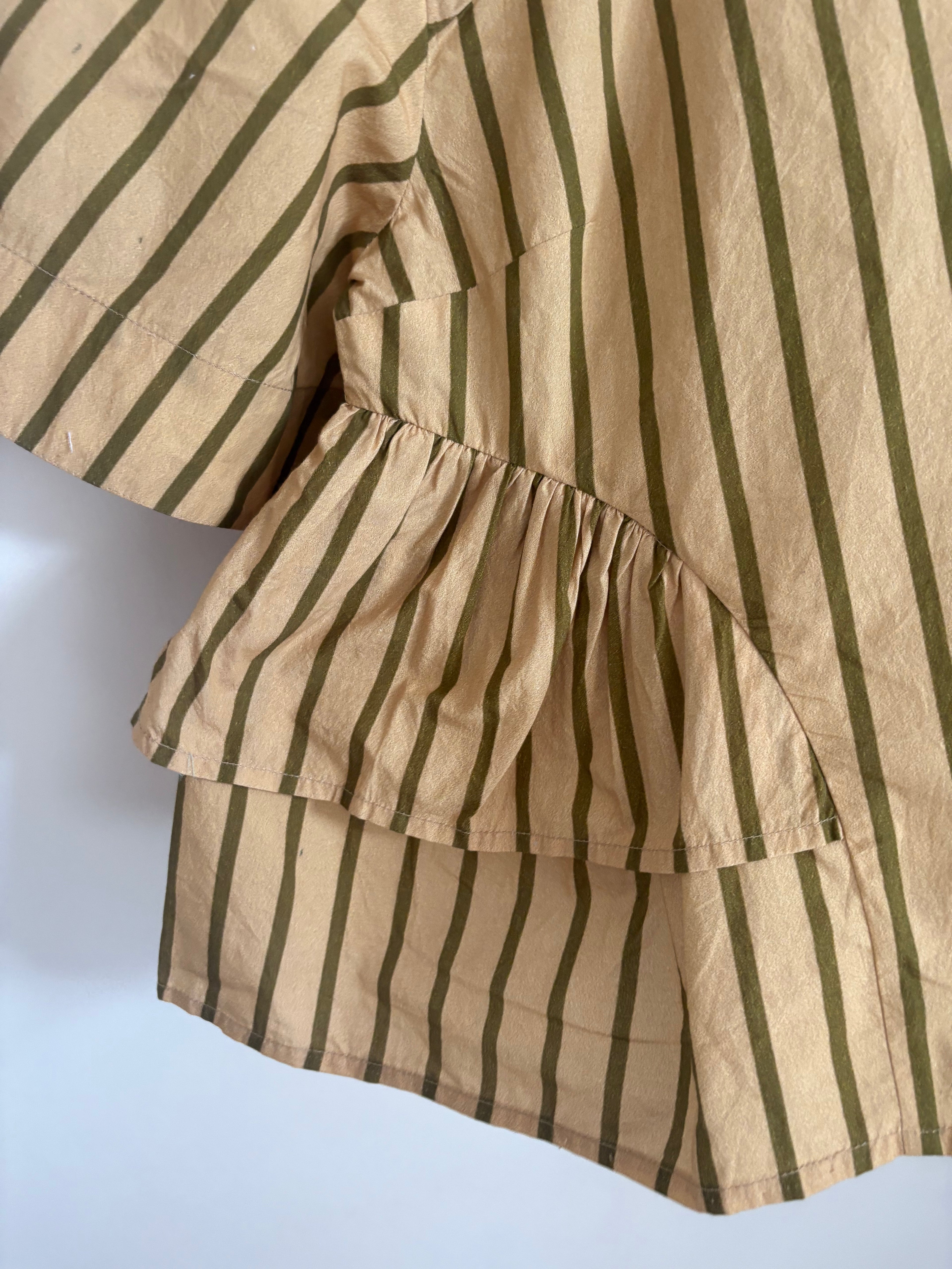 Damson Madder SAMPLE STRIPED TOP UK 10