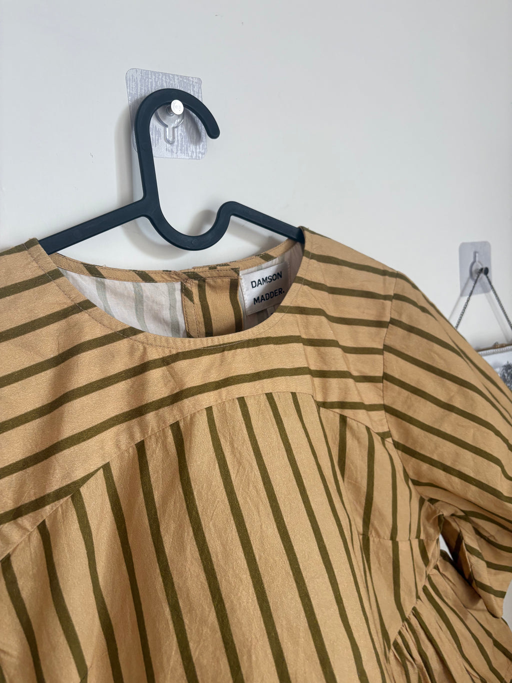 Damson Madder SAMPLE STRIPED TOP UK 10