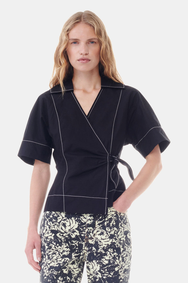 GANNI COLLAR SHIRT