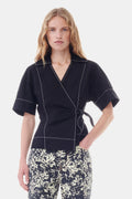 GANNI COLLAR SHIRT