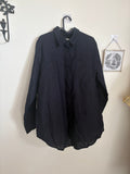COS NAVY LINEN SHIRT EUR 38 (M)
