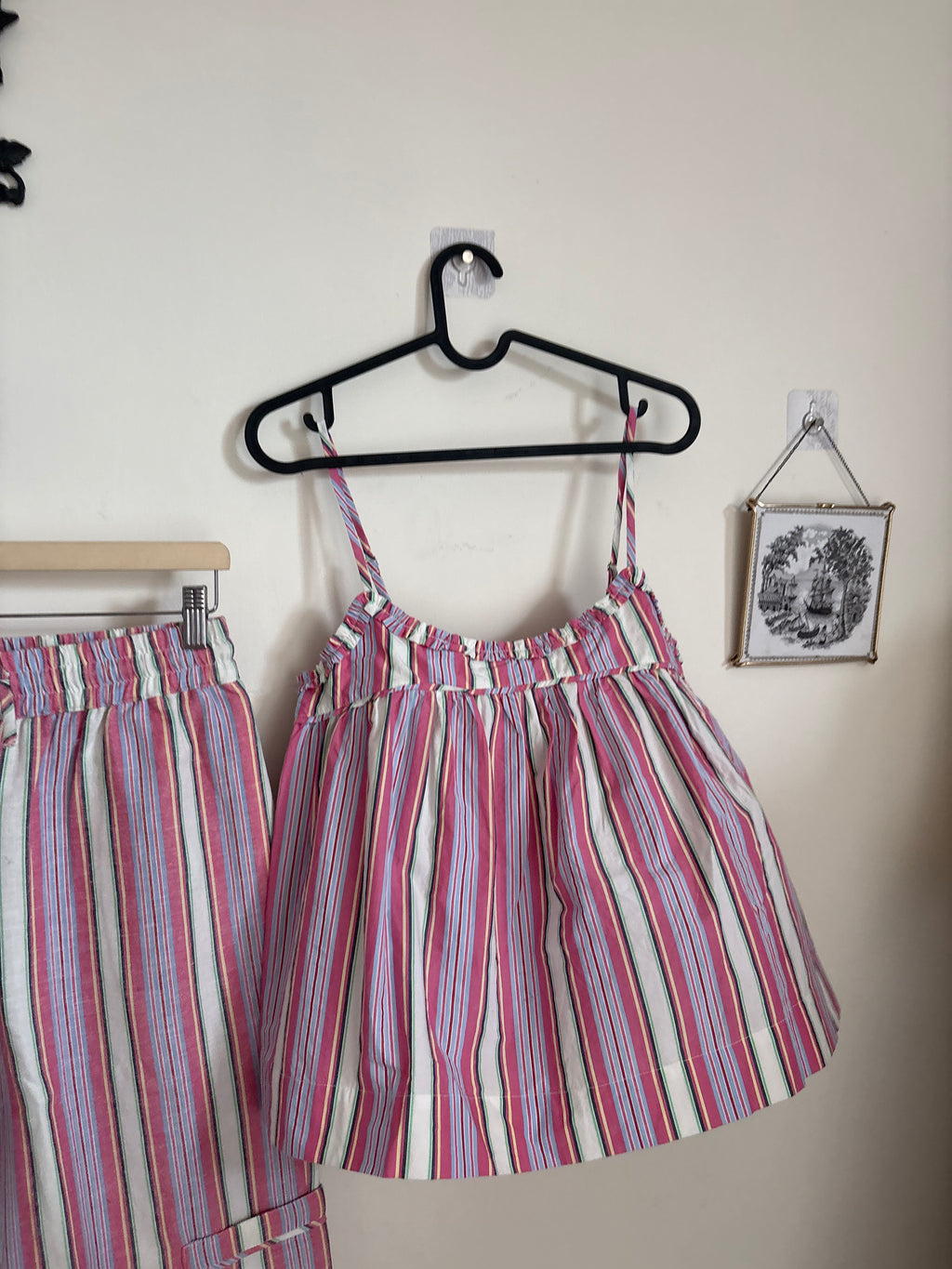 DAMSON MADDER PINK STRIPED SET UK 10