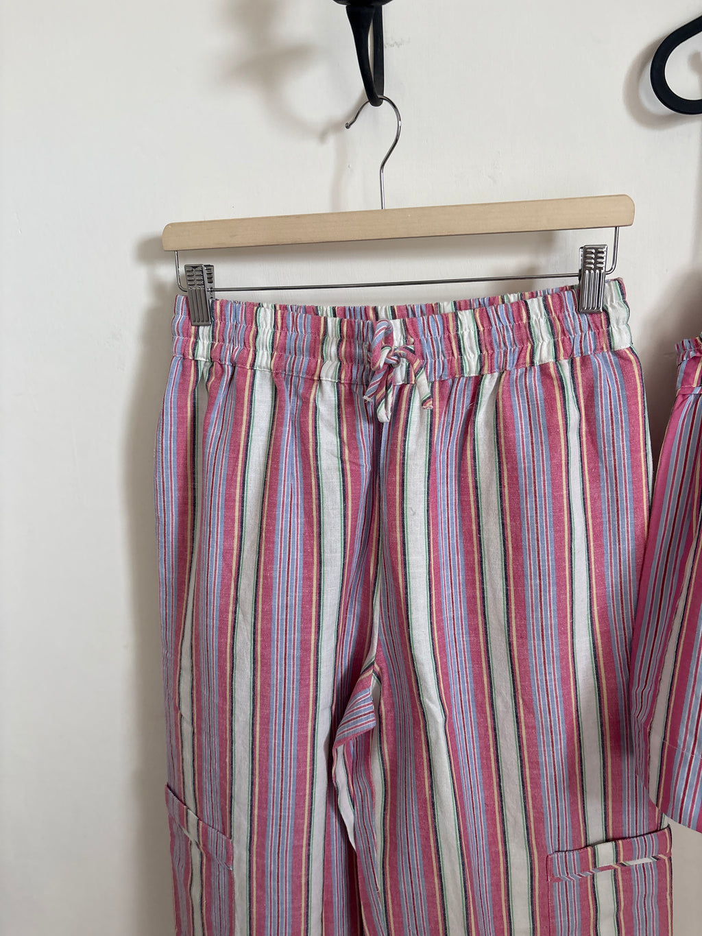 DAMSON MADDER PINK STRIPED SET UK 10