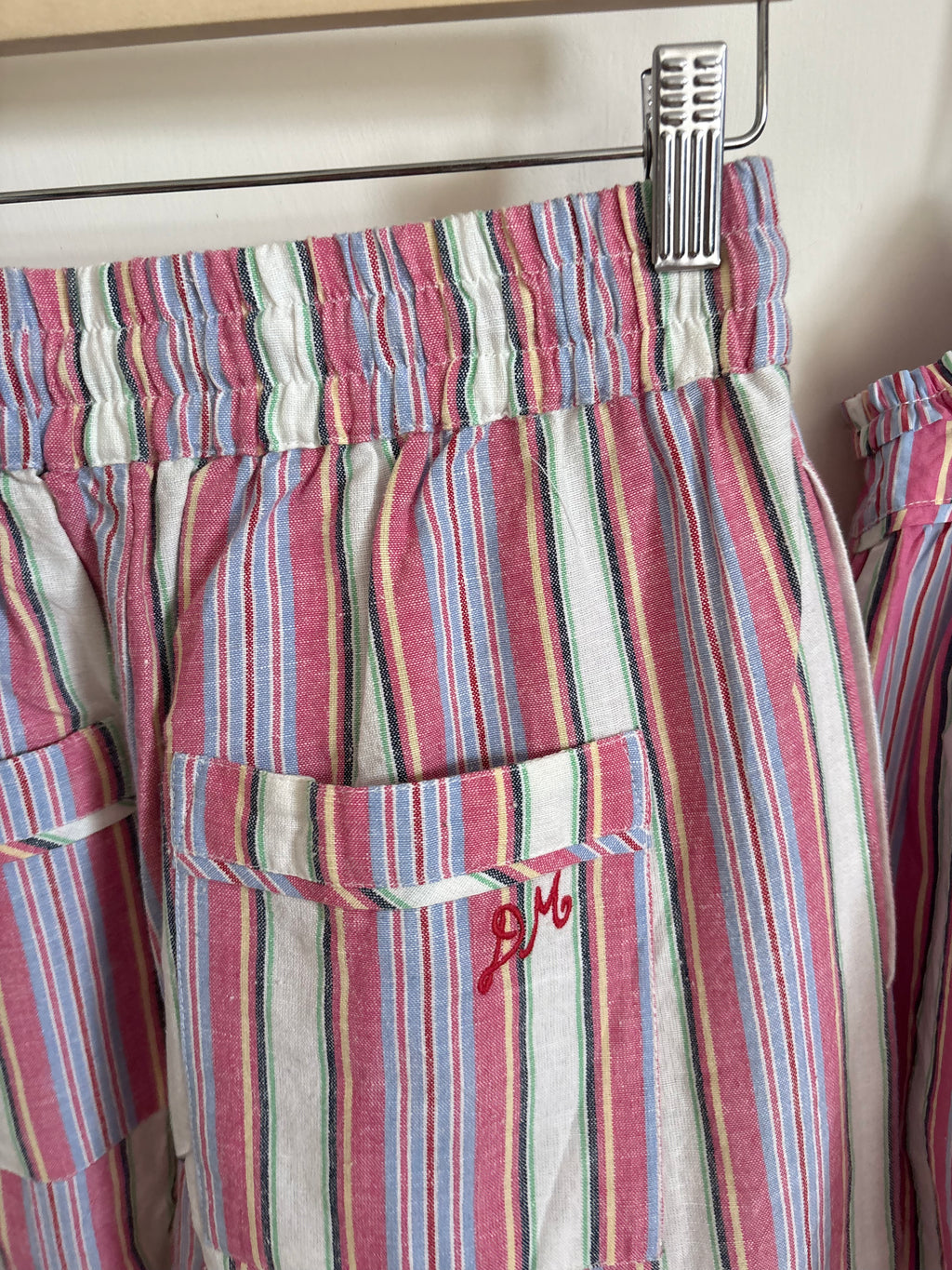 DAMSON MADDER PINK STRIPED SET UK 10