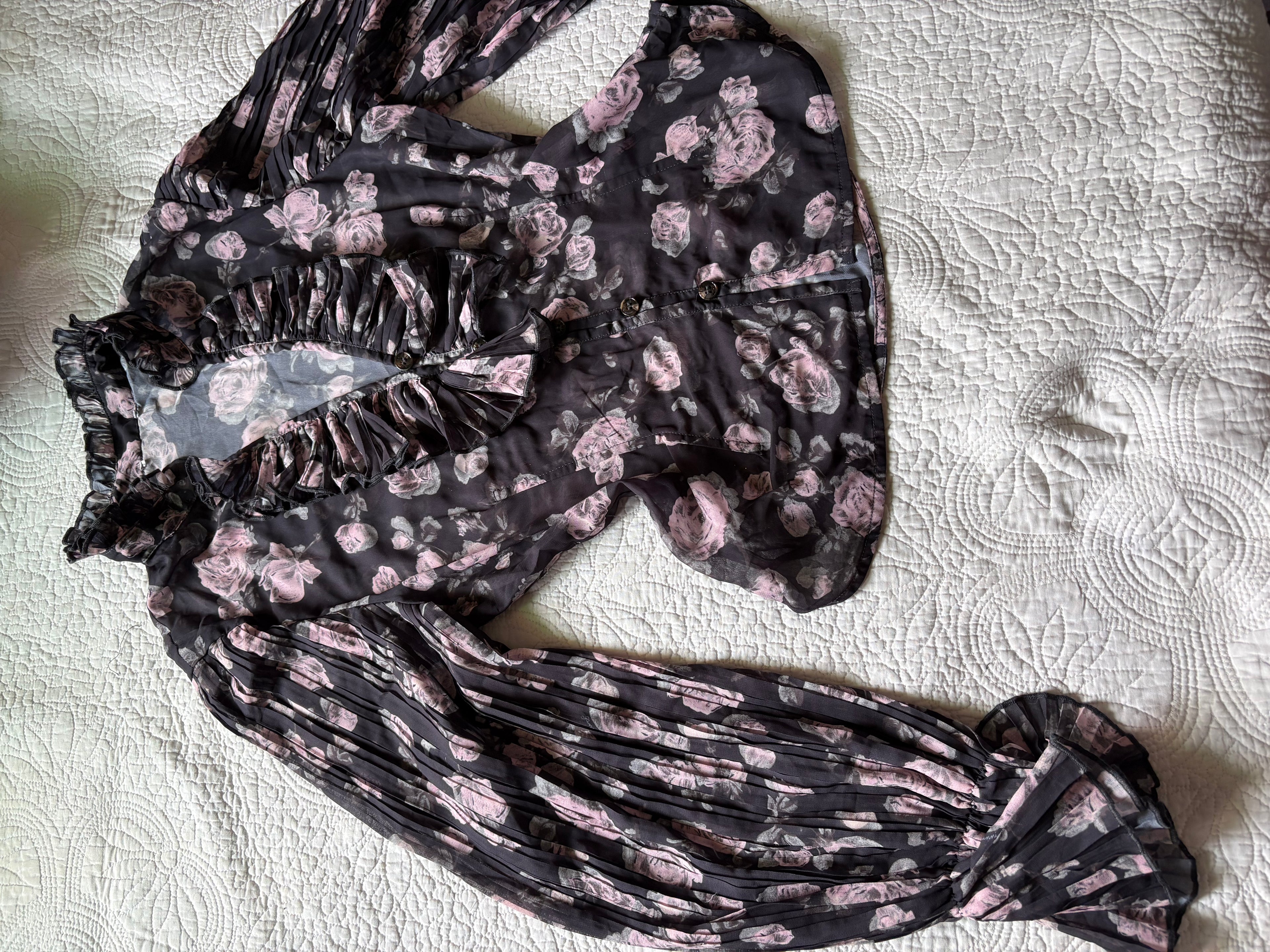 GANNI FLORAL TOP