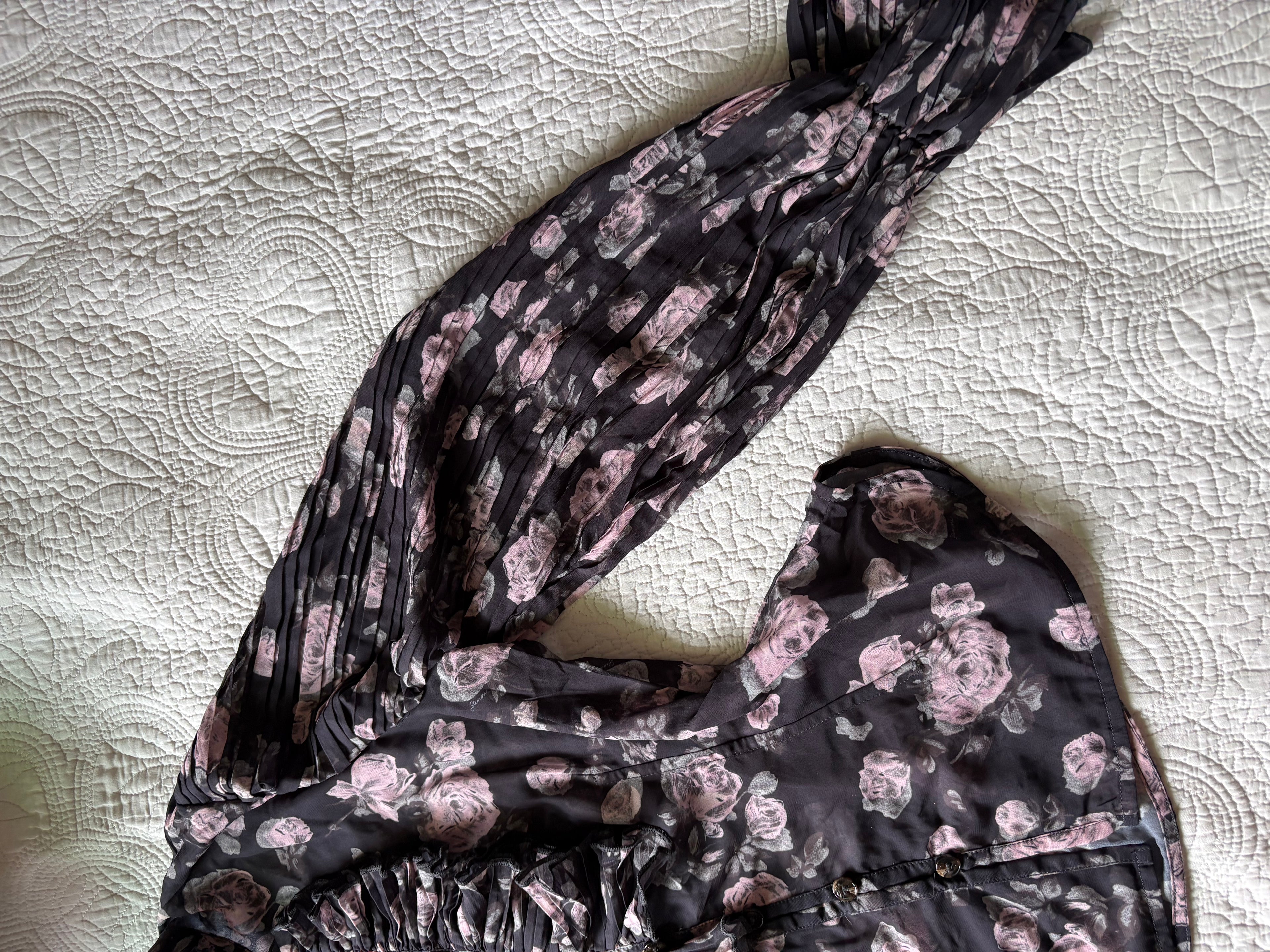 GANNI FLORAL TOP