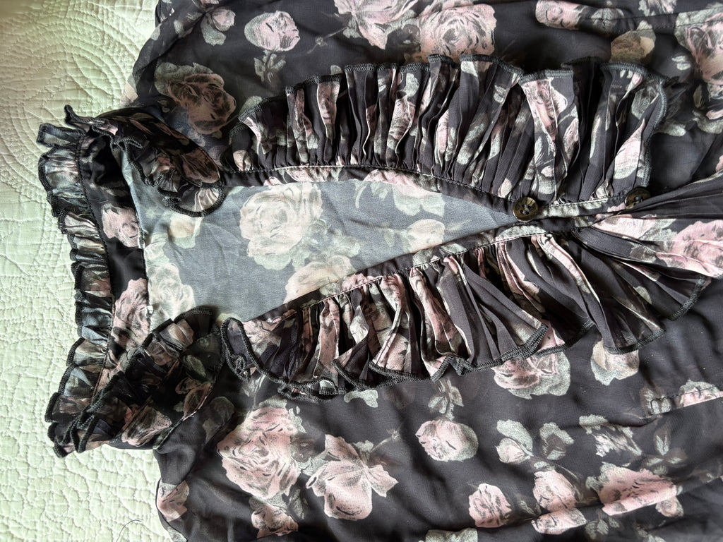 GANNI FLORAL TOP