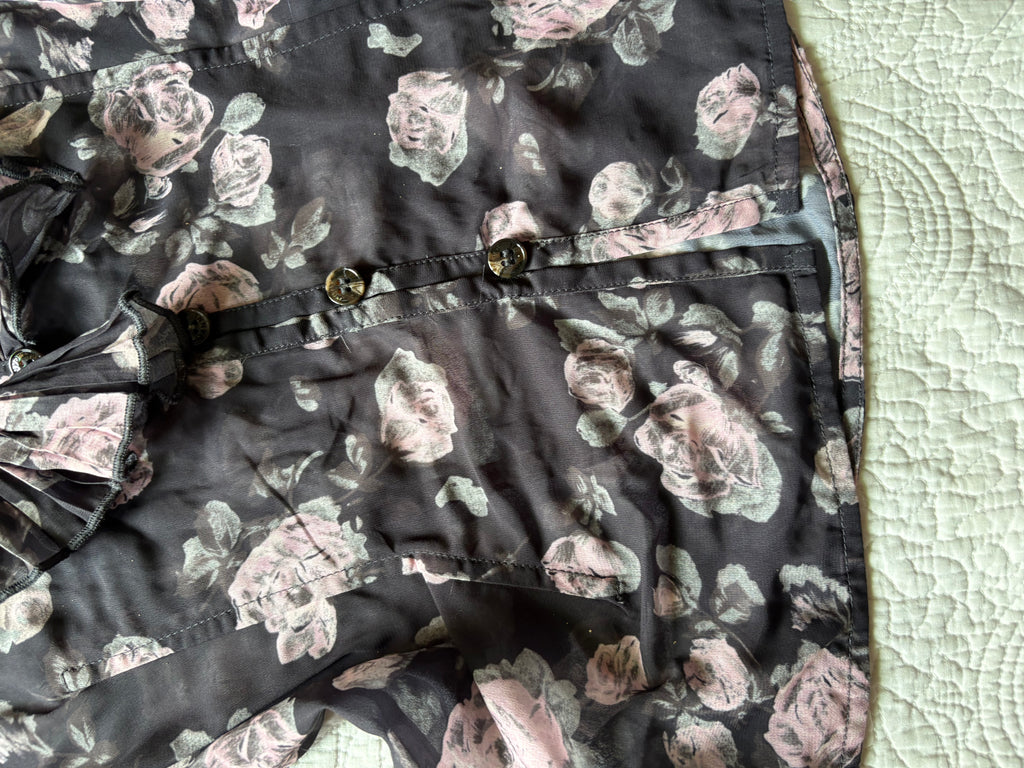 GANNI FLORAL TOP