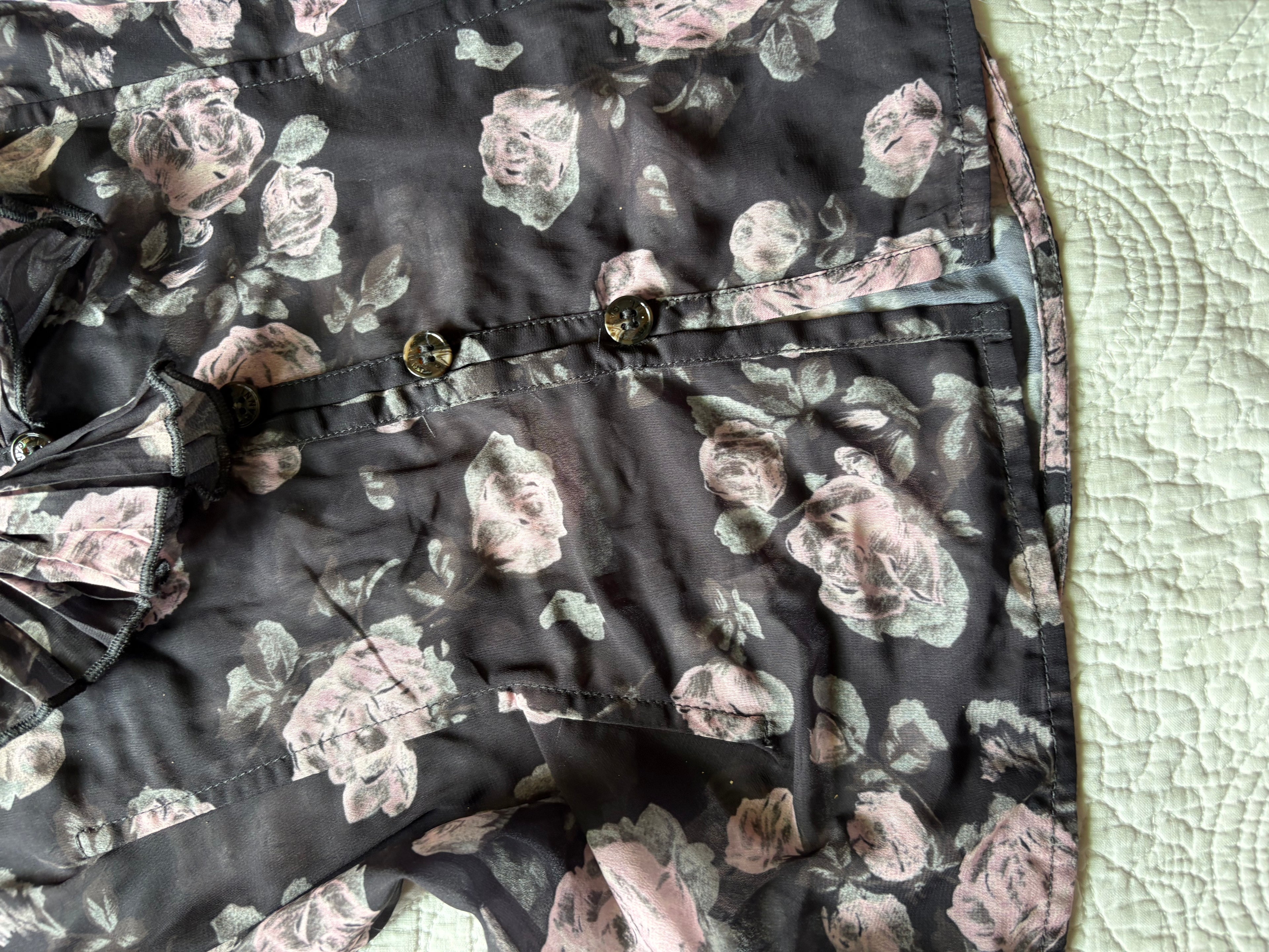 GANNI FLORAL TOP