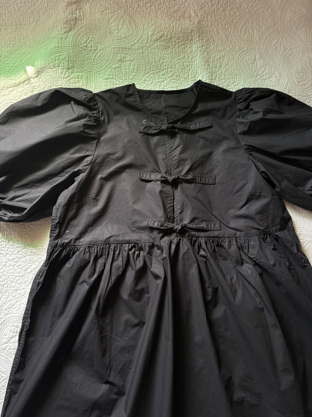 GANNI TIE DRESS L