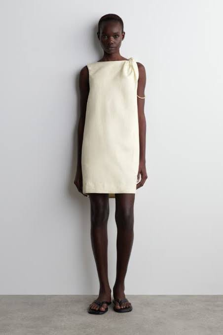 COS KNOT LINEN DRESS