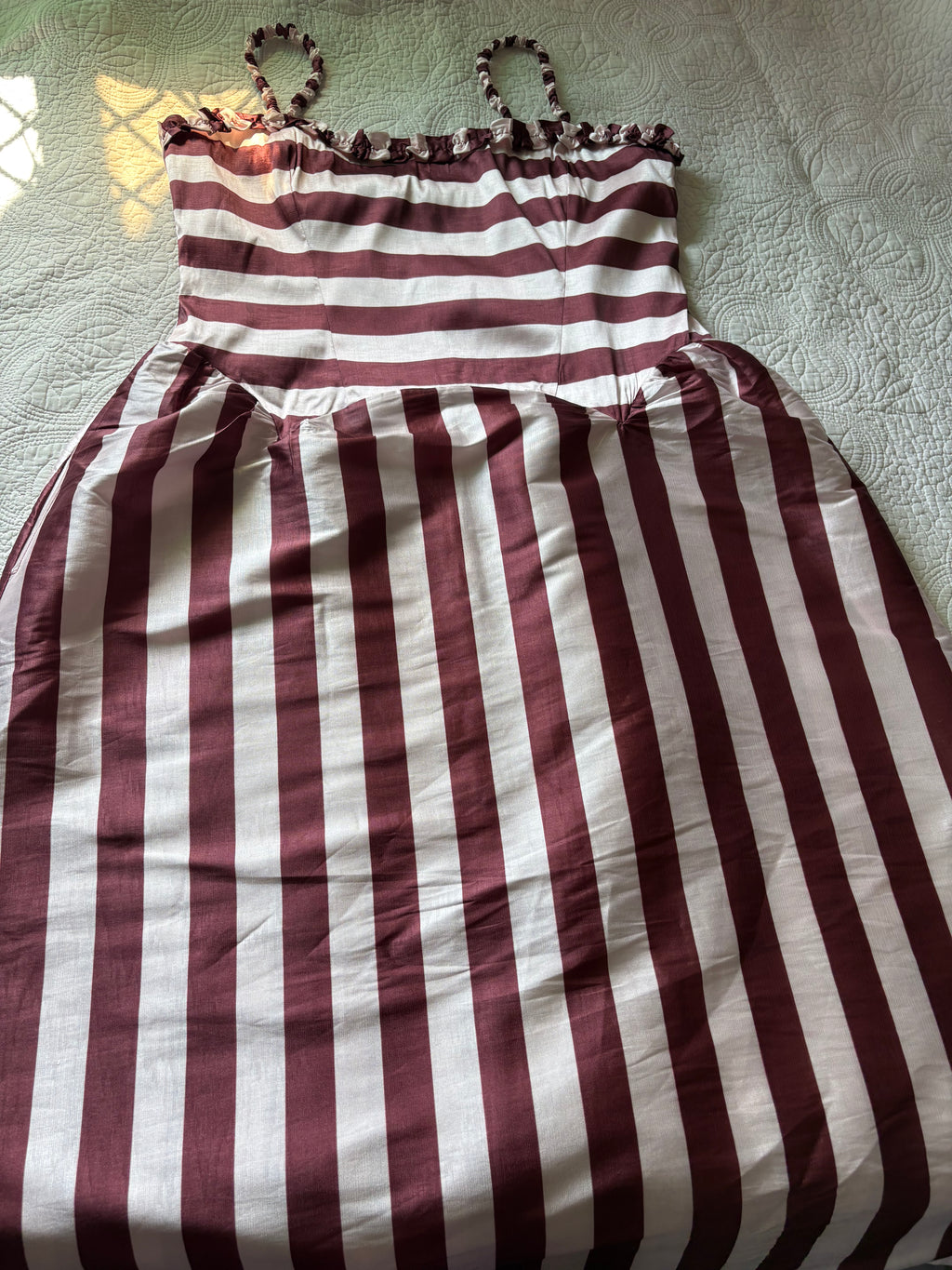 Damson Madder striped dress UK 16