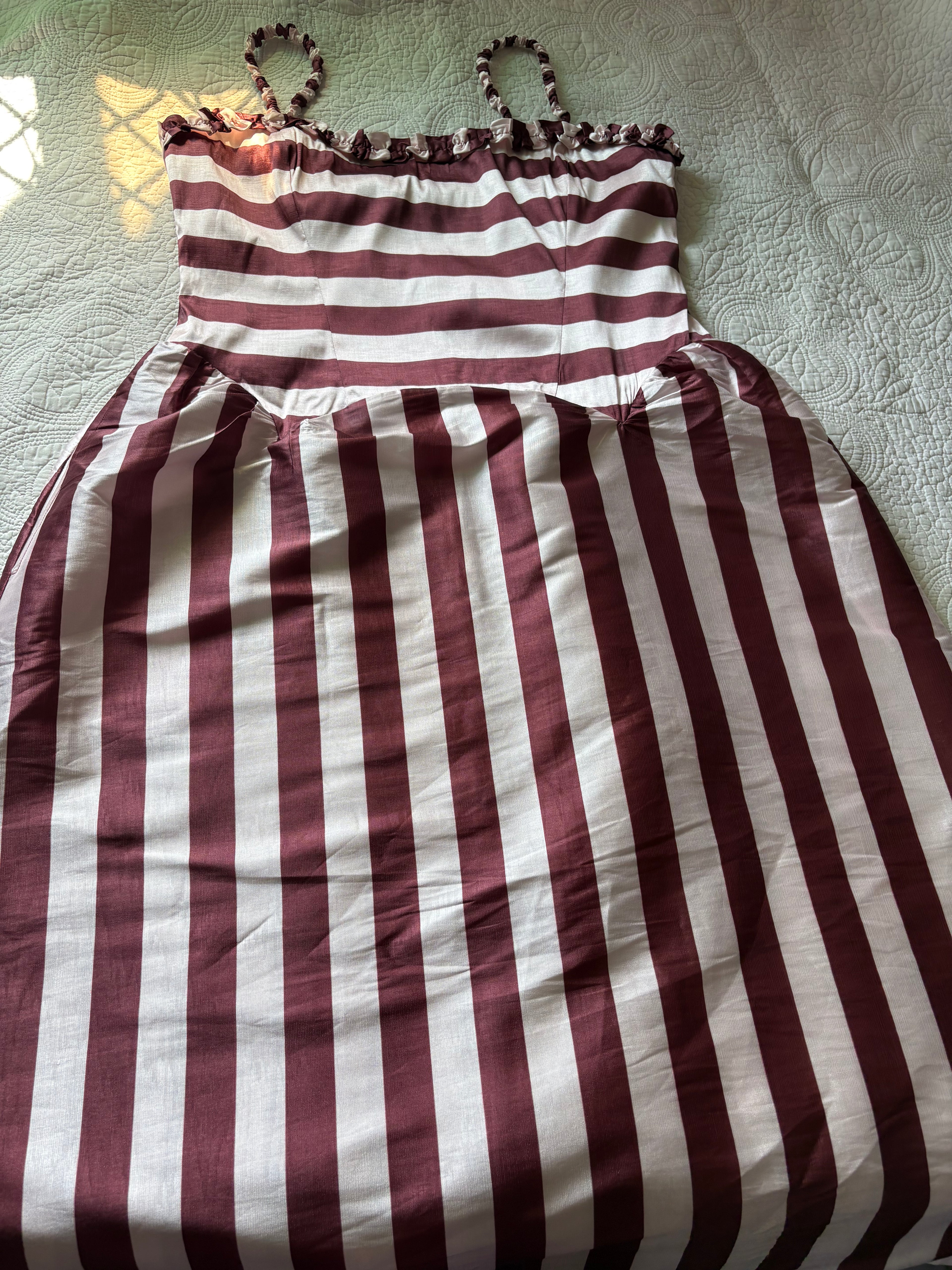 Damson Madder striped dress UK 16