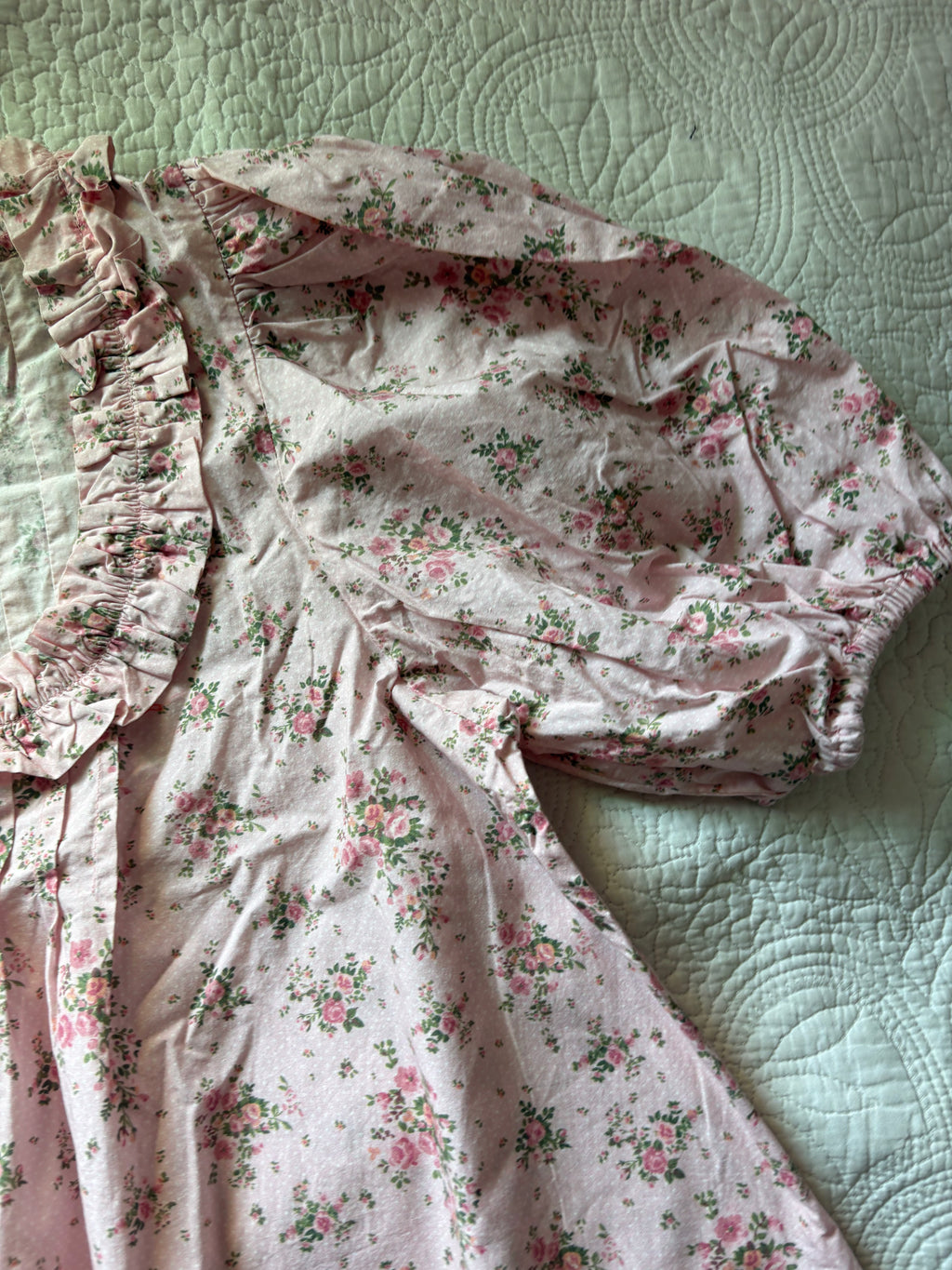 DAMSON MADDER JEMIMA RUFFLE DRESS IN PINK UK 10