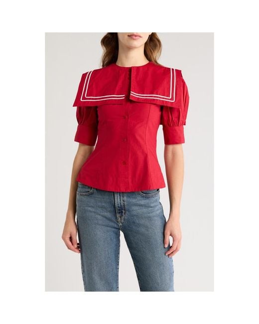 Damson Madder Keisha Collared Blouse